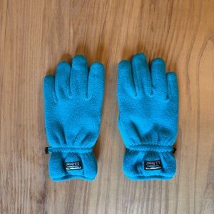 L.L.Bean youth green Fleece Gloves
